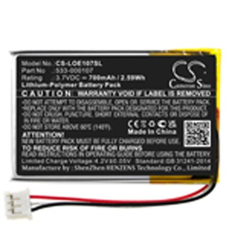 Speaker Battery, Replacement For Cameronsino, Cs-Loe107Sl